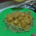 El cooksnap de Sonia Ochoa Sánchez cuando hizo Pasta con albóndigas fritas al tomate.