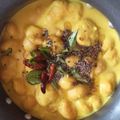 Nidhi Jauhari का कुकस्नैप जब उन्होंने बेसन की कढ़ी (besan ki kadhi recipe in Hindi) बनाया था।