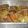 El cooksnap de natachagarcia82 cuando hizo Costeletas de cerdo con hortalizas y arroz blanco .