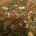 Maman jaafar(khairan)'s cooksnap of when they made Miyar ganye (vegetable soup).