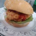 Naureen Khan Lodhi's cooksnap of when they made Zinger burger.