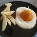El cooksnap de Eva cuando hizo Falso huevo frito con patatas.