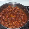 El cooksnap de Andrea Garcia cuando hizo Albóndigas de Cerdo.