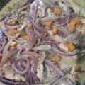 El cooksnap de Angelica Prieto cuando hizo Trucha con vino y aceitunas negras.