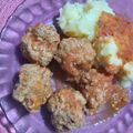 El cooksnap de Ceci cuando hizo Albóndigas con puré.