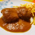 El cooksnap de Ricardo Esparza cuando hizo Carrilleras de cerdo en salsa PX y patatas paja.