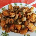 El cooksnap de Anita Arabaolaza cuando hizo Choco guisado con papas fritas.