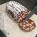 Cooksnap de Alexis Leroux sur la recette ☆Chococisson☆Saucisson Trompe-l'oeil au chocolat☆