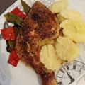 El cooksnap de Virginia. cuando hizo Pollo asado al horno con cerveza y verduras.