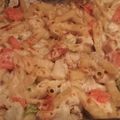 Jessie 's cooksnap of when they made Bacon Chicken Alfredo Bake.