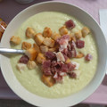 El cooksnap de Monica Costa Gil cuando hizo Salmorejo verde de pepino y manzana.