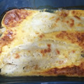 El cooksnap de Amor Dujo Manso cuando hizo Bacalao fresco al horno con crema de huevo.
