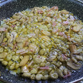 El cooksnap de renacuajo84 cuando hizo Habas baby con ajos tiernos, beicon y champiñones.