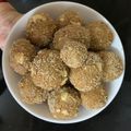 Alka Bhandari's cooksnap of when they made Churma ladoo with jaggery (traditional Gujrati sweet).