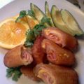 Brenda M. Castillo 's cooksnap of when they made Ham and Cheese Roll.