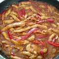 El cooksnap de Anika cuando hizo Pechuga de Pollo con salsa de Berenjena, Tomate y Verduras.