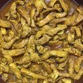 El cooksnap de Jonas Cobos cuando hizo Tiras de pechuga de pollo con especias y miel.