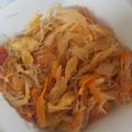 El cooksnap de Victoria Badillo cuando hizo Fideos chinos veganos.