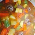 El cooksnap de hcoutinor cuando hizo Caldo de albóndigas de pavo.
