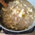 El cooksnap de Luis Vásquez cuando hizo Pantrucas de la tía Sara (con carne molida).