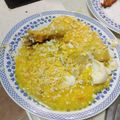 El cooksnap de sonia cuando hizo Arroz con muslos de pollo y mejillones.