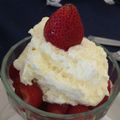 El cooksnap de Pirulina cuando hizo Frutillas con crema chantilly.