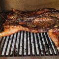 El cooksnap de Pablo Perez cuando hizo Lechón a la parrilla.