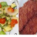 El cooksnap de Berenice Jasso cuando hizo Milanesa de pollo con calabacitas.