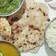 Aarti Jain's cooksnap of when they made Ajwain ka layered triangular paratha.