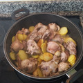 El cooksnap de Sevi cuando hizo Conejo al ajillo.