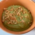 El cooksnap de Arantza cuando hizo Crema de calabacín con aguacate y cacahuetes.
