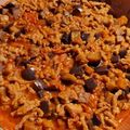 El cooksnap de Suki cuando hizo Salteado de berenjena y carne picada.