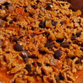 El cooksnap de Suki cuando hizo Salteado de berenjena y carne picada.