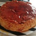 El cooksnap de Gisell Valcarcel cuando hizo Flan.