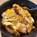 William's cooksnap of when they made Oyako-don: Japanese style chicken and egg bowl.
