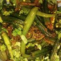 Vaishali Arora's cooksnap of when they made Bhindi Masala.