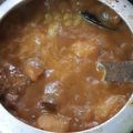 Susmita Debnath's cooksnap of when they made আলু দিয়ে পাঁঠার মাংসের ঝোল (Alu diye Pathar Mangsher Jhol Recipe in Bengali).