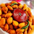Ritu Singh's cooksnap of when they made Moong daal pakoda.