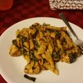 kenisha 's cooksnap of when they made Creamy spinach and chicken pasta.