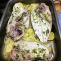 El cooksnap de Didi Pak cuando hizo Dorada al horno con patatas y verdura.