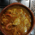 El cooksnap de Zaira Molero cuando hizo Pollo con gambas (mar y montaña).