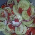 hbogner15's cooksnap of when they made Tomato, cucumber and onion salad.