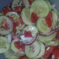 hbogner15's cooksnap of when they made Tomato, cucumber and onion salad.