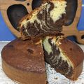 El cooksnap de cristinarecetas cuando hizo Torta cebra chocolate con vainilla 😋.