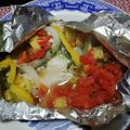 El cooksnap de Eric Sspin cuando hizo Pescado empapelado.