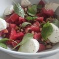 Cooksnap από Saucypan στη συνταγή Σαλάτα Πιαζ ΚΑΙ Salata Caprese “Ελλάς-Ιταλία Συμμαχία”!