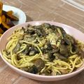 Wing Lui 的 奶油蘑菇培根義大利麵 cooksnap