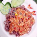 Cooksnap của Thái Ngọc Trâm khi họ làm theo món Spaghetti bún gạo lức ăn kèm cải bó xôi #EatClean