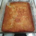 Natalie 's cooksnap of when they made Peach Cobbler.