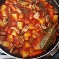 El cooksnap de George Sora cuando hizo Estofado de pavo al pimentón.